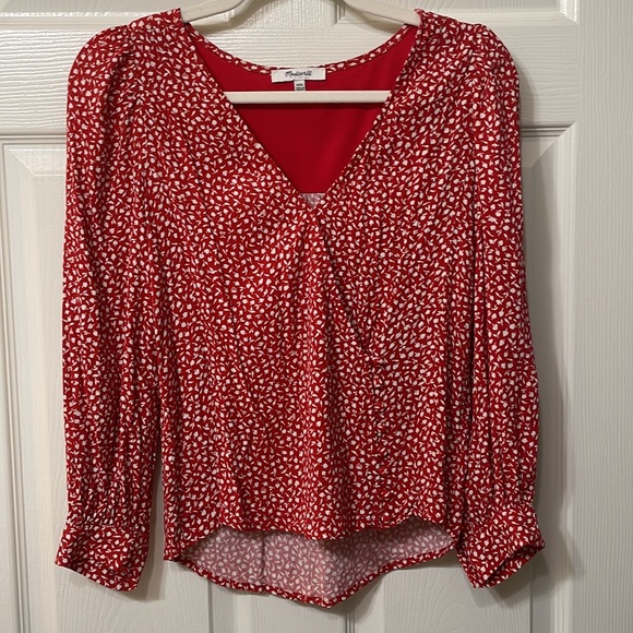 Madewell Kinston side-button wrap top size xxs - Picture 11 of 12